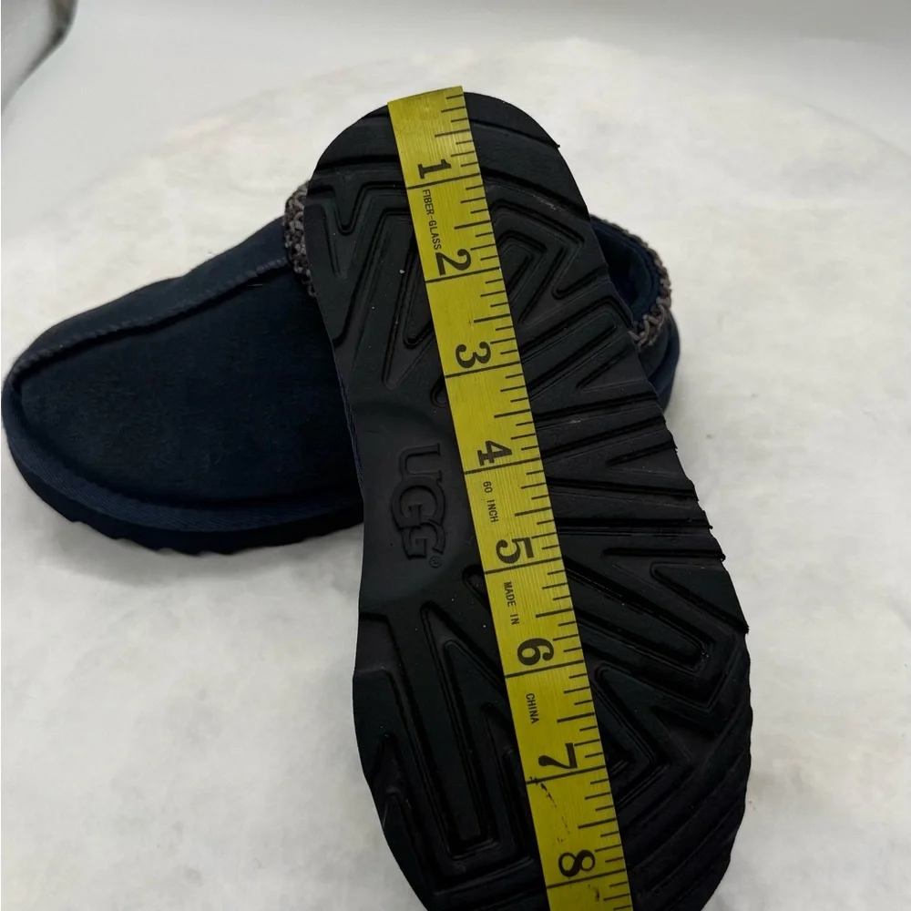 UGG Kids Navy Blue Suede Slip-On Slippers Size 1